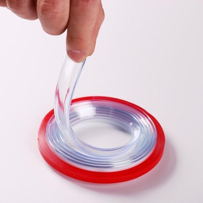 Karet Pelindung Sudut / Pengaman Siku Lis Strip Silicone Rubber Transparan Siap Kirim