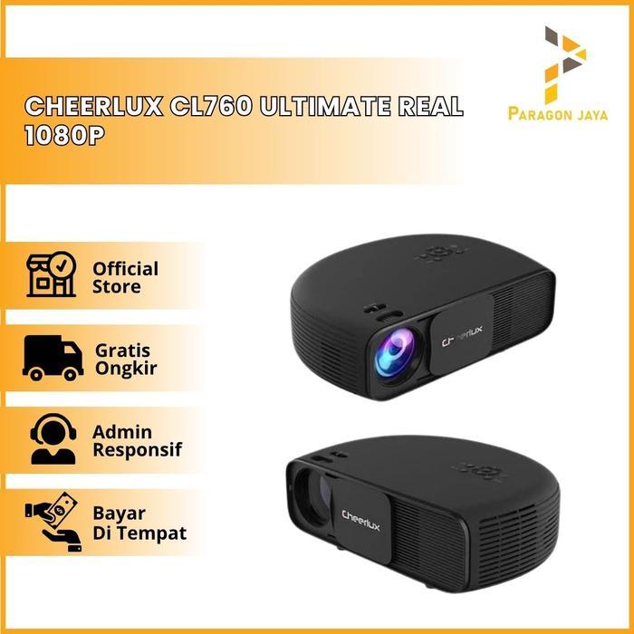 Cheerlux CL760 Proyektor 3600 Lumens + TV Tuner Projector Home
