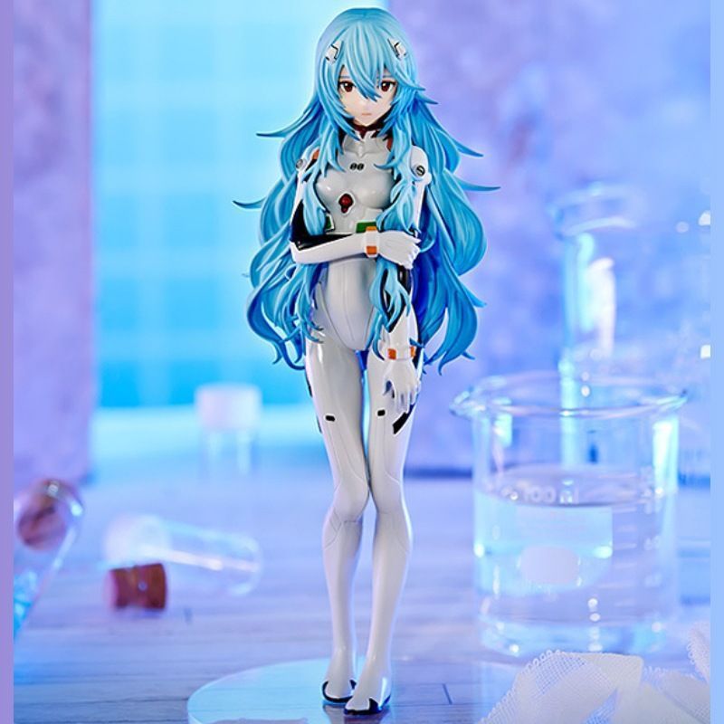 Neon Genesis Evangelion anime standing red Asuka hand-made two-dimensional pvc doll EVA Ayanami Rei