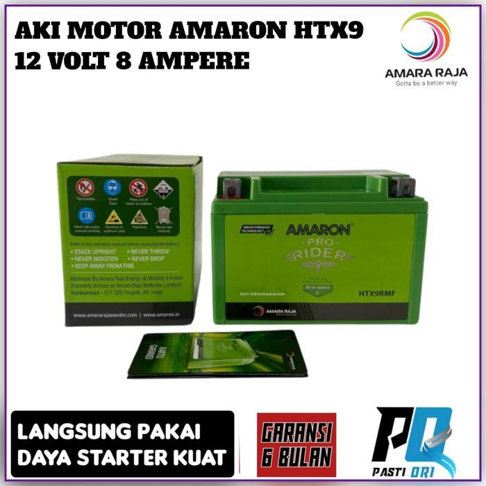Aki Motor Ninja 250 Amaron Htx9 Aki Kering Garansi 6 Bulan