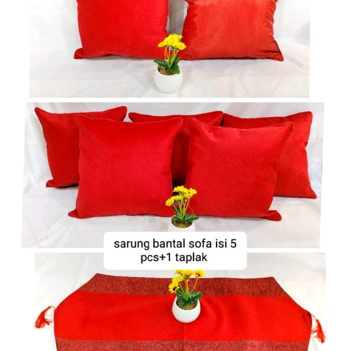 sarung bantal sofa 50x50/sarung bantal sofa 45x45 polos
