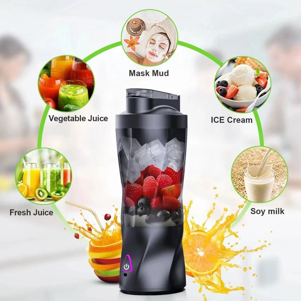 700ML Portable Electric Cup USB Rechargeable Juicer Multifunctional Fast Blending Smoothies Fresh