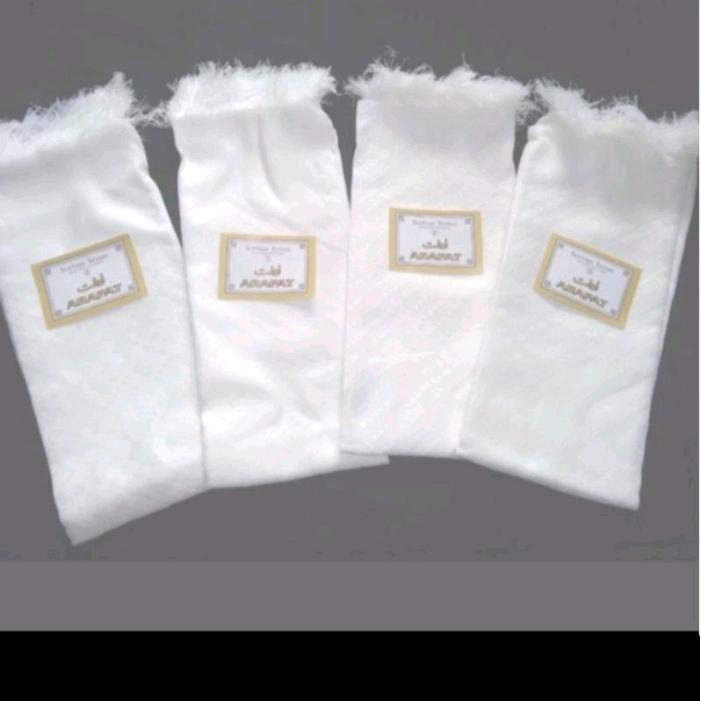 Grosir Surban - isi ( 10pcs ) Sorban Tenun Murah Arafat Putih Polos Bintik syal