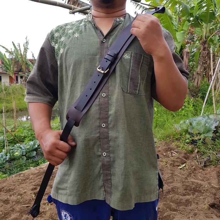 03 TALI SANDANG swivel 2 LAPIS KULIT SAPI ASLI SENAPAN PERBAKIN jerat