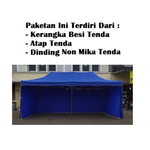 Tenda Lipat 3x6 Lengkap Dinding Polos Non Mika