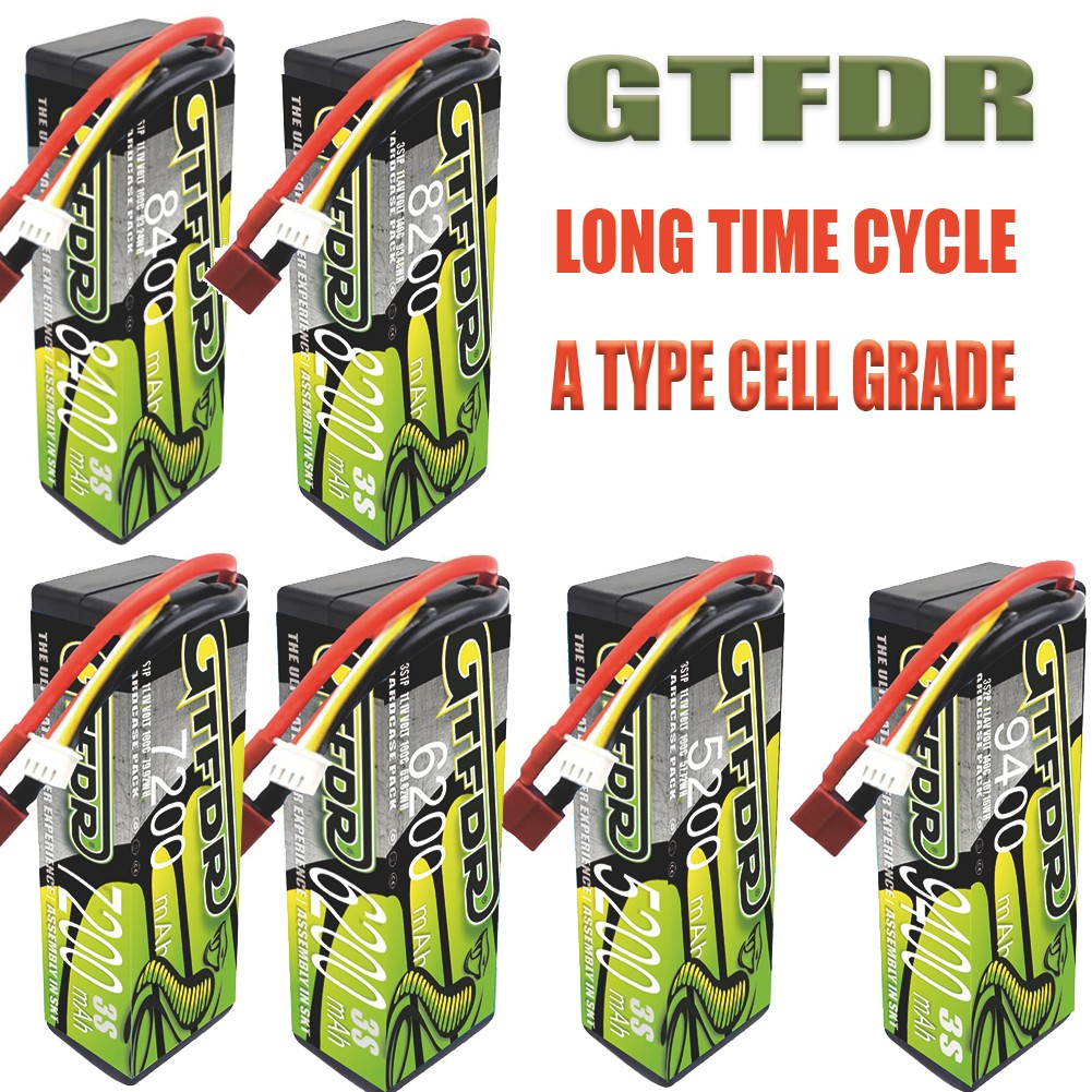 GTFDR 3S LIPO Battery 11.1V 11.4V HV 8400MAH 8200MAH 7200MAH 6200MAH 5200MAH 9400MAH 8200MAH FOR 1/8
