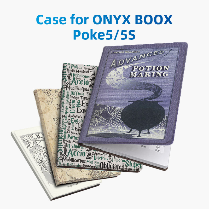 Slim Magnetic Adsorption Cover For Onyx Boox Poke5 And For Boox Go 6 Case With Smart Wake/Sleep