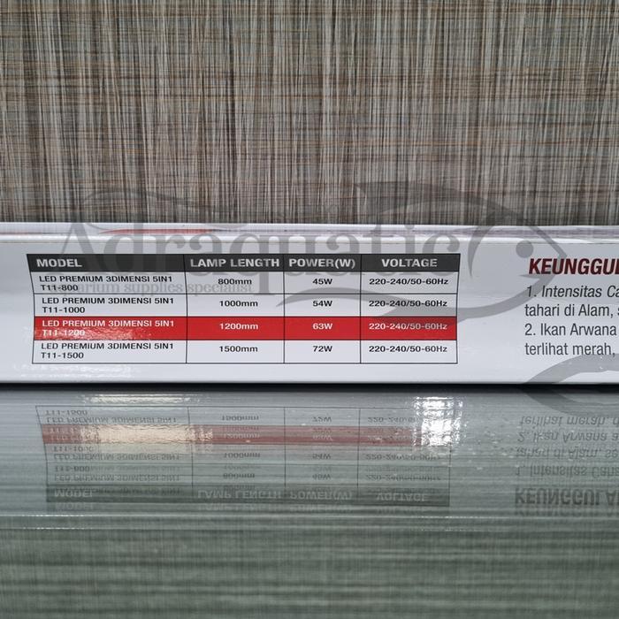 SAKKAI PRO T11-1200 63W LED 3 DIMENSI TANNING LAMP LAMPU CELUP ARWANA
