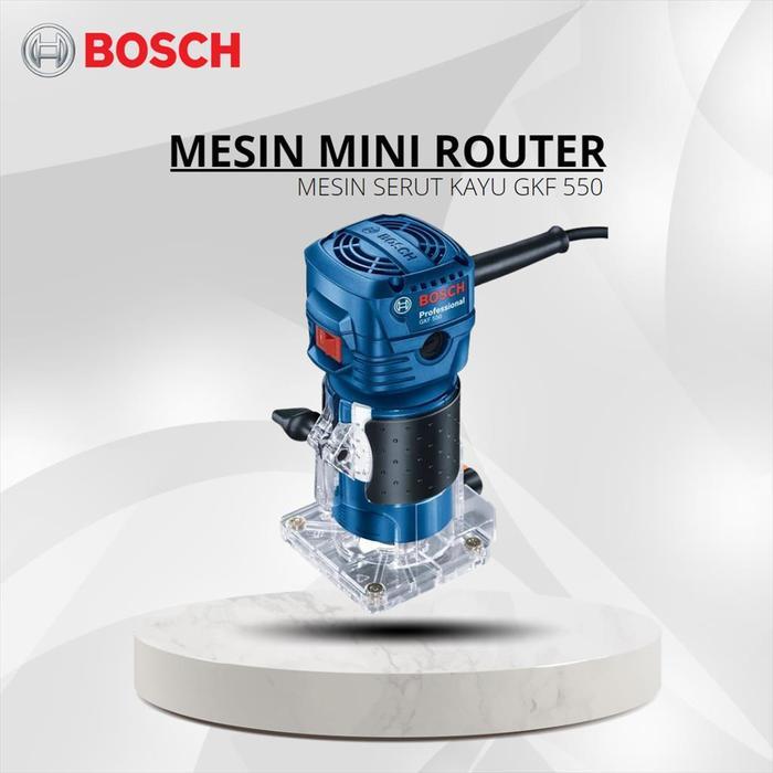 BOSCH Mesin Mini Router / Trimmer / Serut kayu GKF 550 ORIGINAL