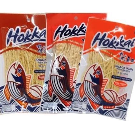 Hokkai Snek Ikan 38Gram / Hokay Fish Snack Original / Pedas / Wide Hokai Taiwan Cemilan Ikan Tipis