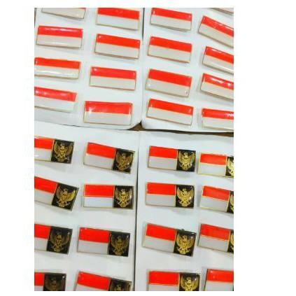 [PRAMUKA] - PIN BENDERA MERAH PUTIH / PIN GARUDA MERAH PUTIH