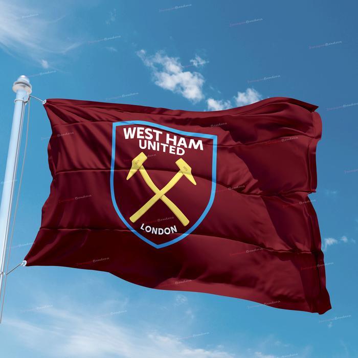 Bendera Liga Inggris West Ham United F.C - 90x135 cm