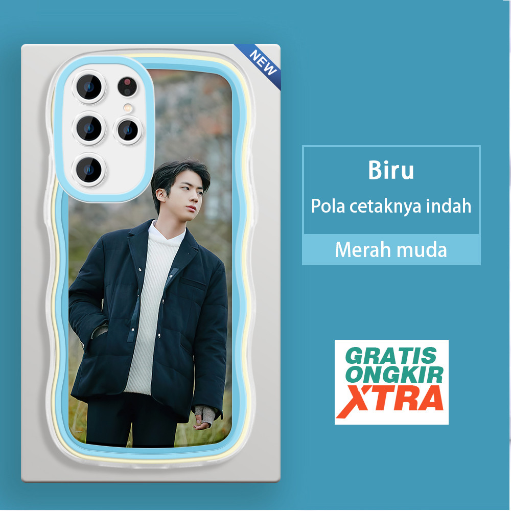 Casing HP Samsung S20 PLUS S21 FE Note 10 LITE 20 Plus S22 ULTRA 5G  Pola Kim Seok-jin BTS Jin  warn