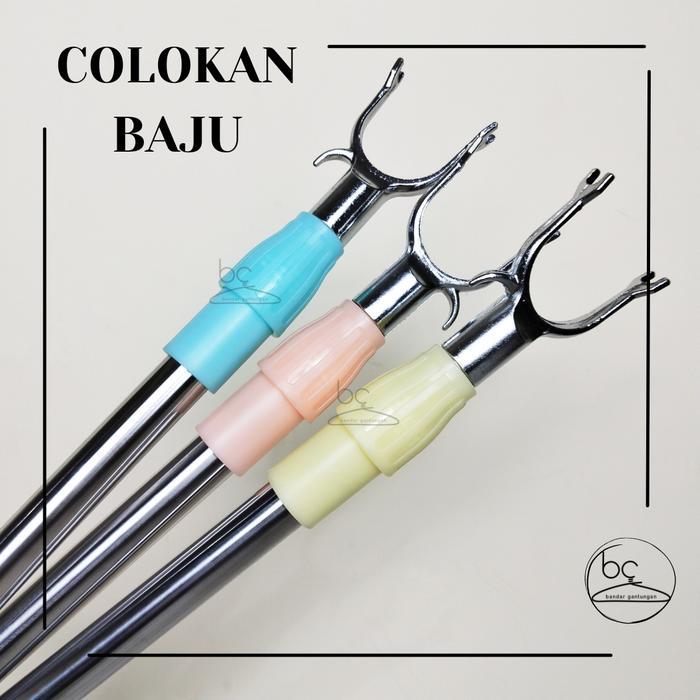 Khusus Instan Galah Hanger Baju Tongkat Alumunium Hanger Baju Kait Baju Sodokan Hanger Kait Hanger