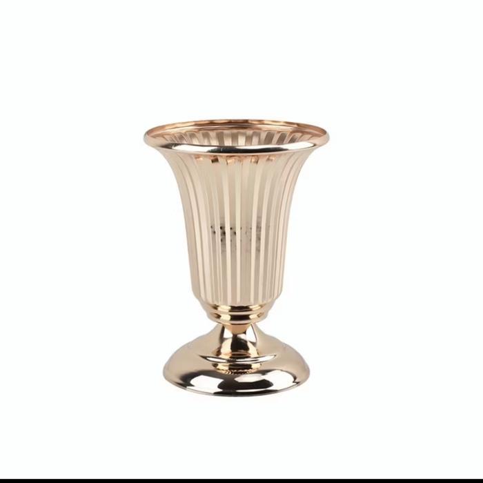 Vas Bunga Besar Import - Tin Metal Gold Bronze Big Vase
