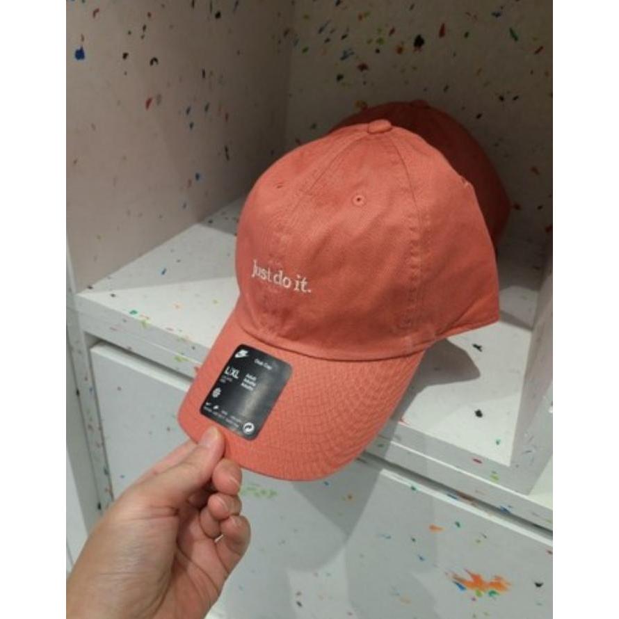 Nike Club Unstructured Jdi Just Do It Cap Fb5370-655 Adobe Guava Ice Topi Original 100% Co