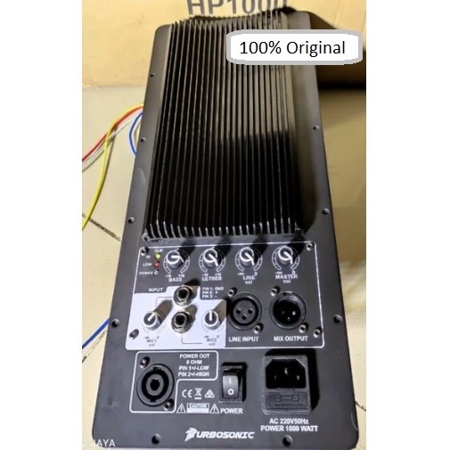 Mesin Kit Power Amplifier Aktif Model Huper 1000 Watt 16 cm x 38 cm