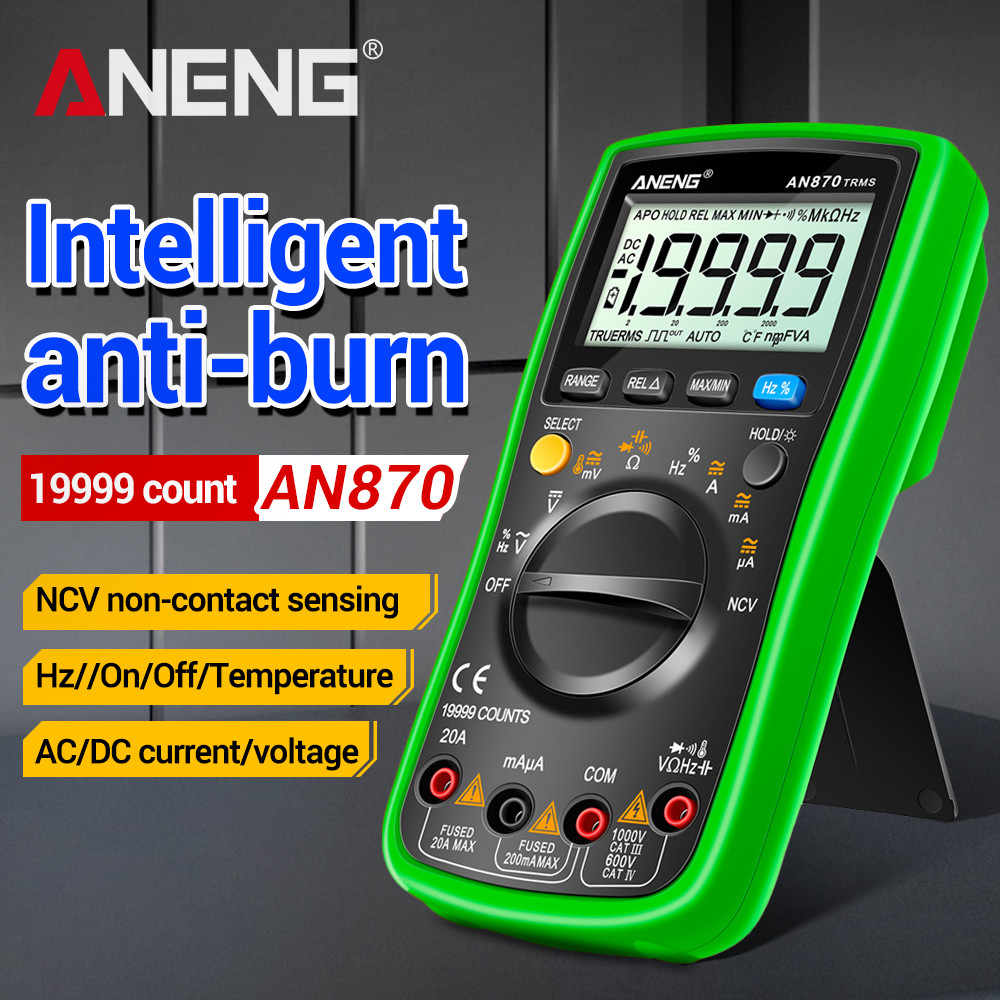 ANENG AN870 Multimeter 19999 Counts Digital Profesional True Rms AC/DC Voltage Current NCV