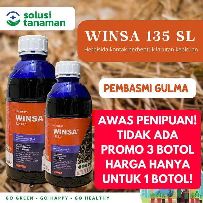 Herbisida Winsa 135 Sl 1Ltr Pembasmi Rumput Liar/Gulma Obat Rumput Tanaman Tbk