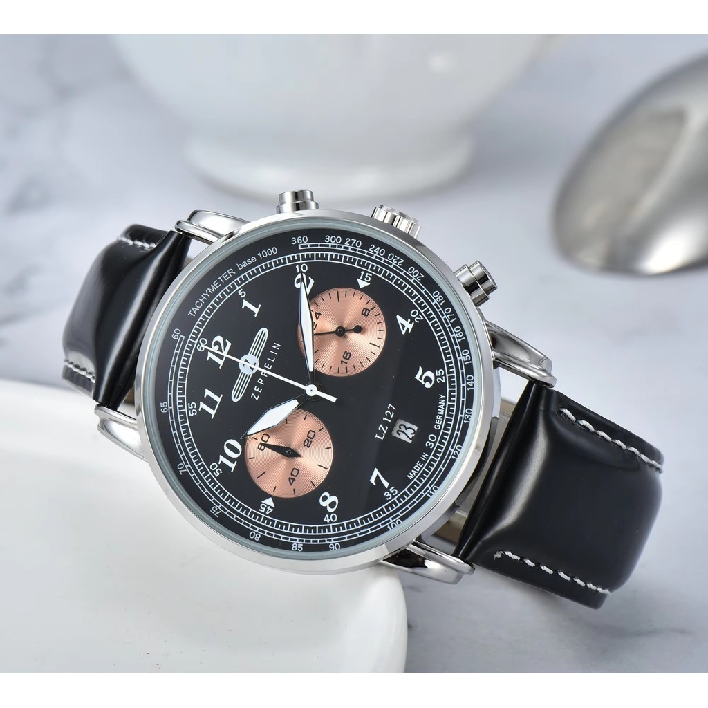 Fashion Zeppelin Hindenburg Series Quartz Machine Men's Retro Business Leisure Men's Watch Fashion