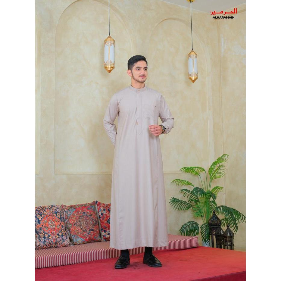 Stok Baru AL Haramain Series Semi Wol Thobe Thalhah Jubah / Gamis Pria Remaja & Dewasa