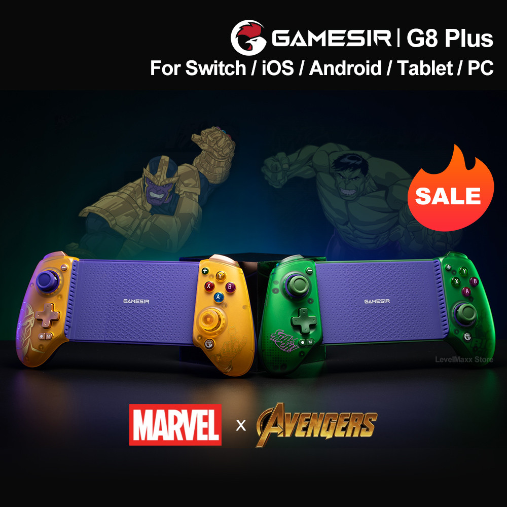 Gamesir G8 Plus G8+ Gamepad Marvel Edition Bluetooth Mobile Gaming Controller with GameSir Hall