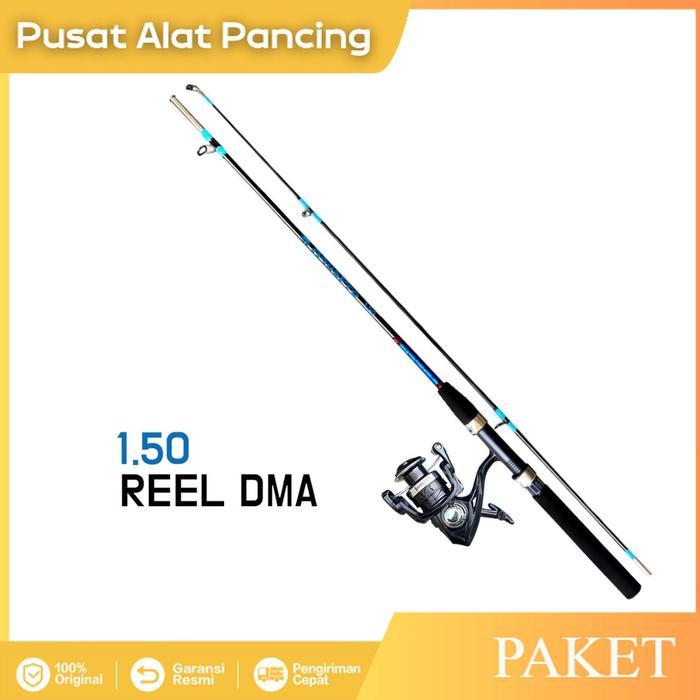 1 Set Paket Joran Pancing Laut Untuk Kekuatan Max Drag 10KG Dengan Reel Pancing Metal Fishing Rod