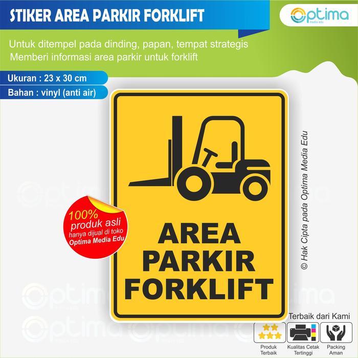STIKER AREA PARKIR FORKLIFT