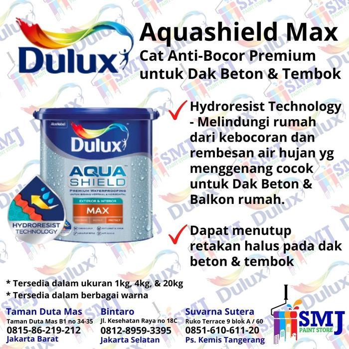 CAT PELAPIS ANTI BOCOR DULUX AQUASHIELD MAX WATERPROOFING 4 KG