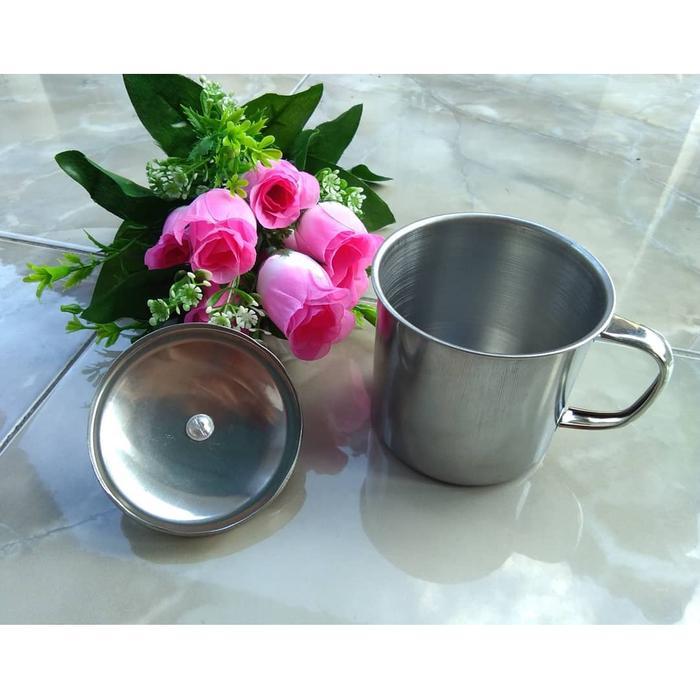 MUG STAINLESS 555 12CM