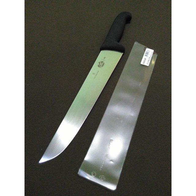 Pisau Sembelih Lurus 28 cm Victorinox Butcher Knife Straight 5.5203.28 Black Fibrox Handle Original 