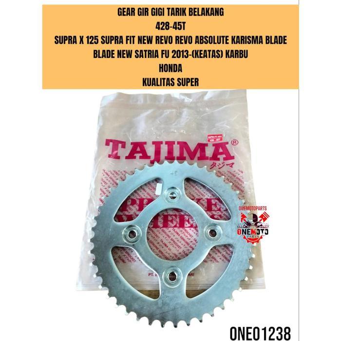 Gear Gir Gigi Tarik Belakang 428-40T 42T 45T 50T Supra X 125 Supra Fit New Revo Revo Absolute