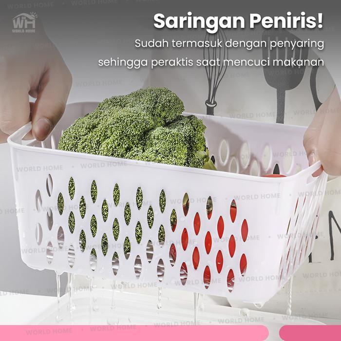 WORLDHOME X TOKO MAMA GIGI - Paket Hemat Kotak Penyimpanan Serbaguna + Panci Penggorengan dengan