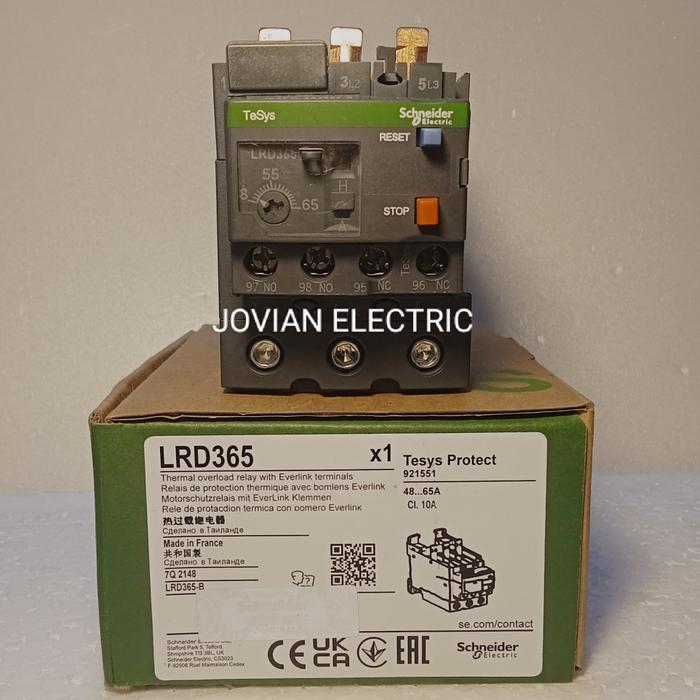 Thermal Overload Schneider Lrd365 Lrd 365 48-65A