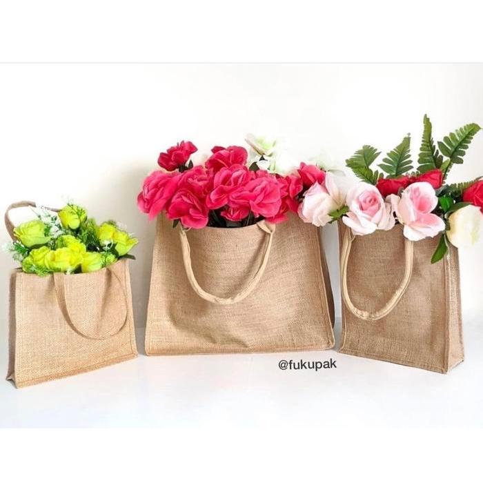 SALE Custom Tas Goni, Personalized Jute Bag, Souvenir, Goodie Bag