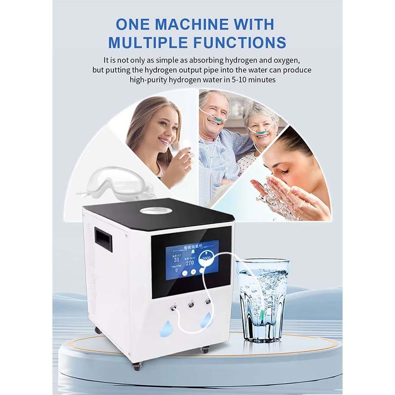 Medical 3000ml Hydrogen Water Generator Hydrogen Inhalation Machine H2 O2 HHO Double Outlet Hydrogen