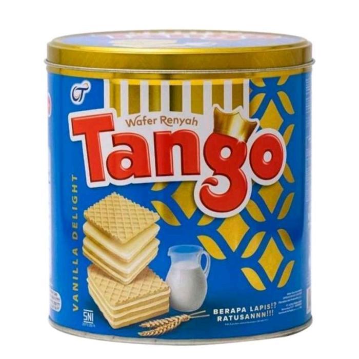 Tango Wafer Kaleng Coklat & Vanila - Karton Isi 6 Pcs