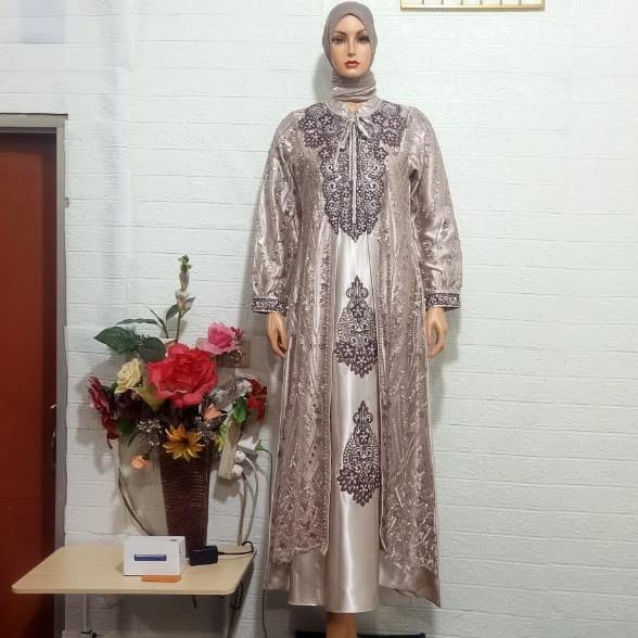 Gamis Tile Bordir Full Aldania Pasti Promo