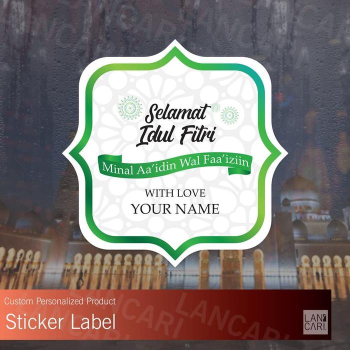 Stiker Label Lebaran ramadhan Hari Raya amplop custom snack sticker