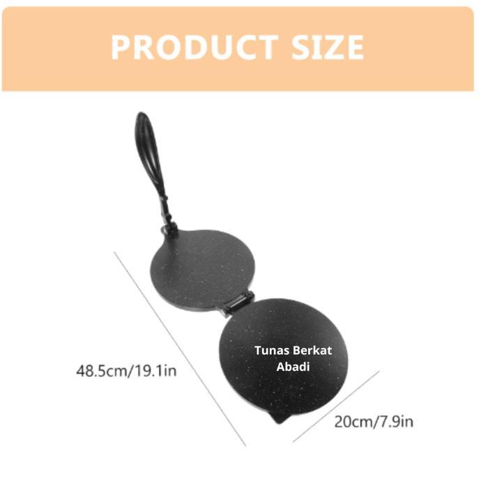 TORTILLA PRESS MEXICO (20-CM) / TORTILLA PRESS ALUMINIUM HITAM