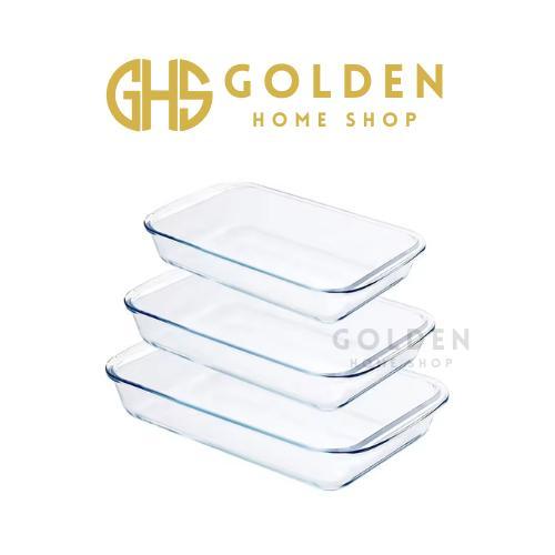 GHS - LOYANG KUE KACA MICROWAVE OVEN SAFE CASSEROLE DISH FORMIA BAKING DISH