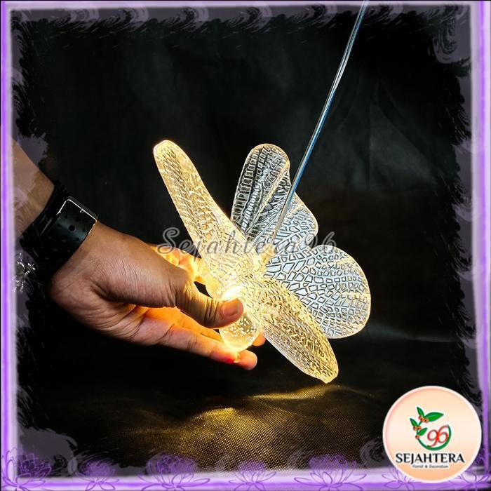 1 set lampu Tutul kupu kupu isi 10 - Lampu dekorasi pelaminan - lampu gantung dekorasi wedding -