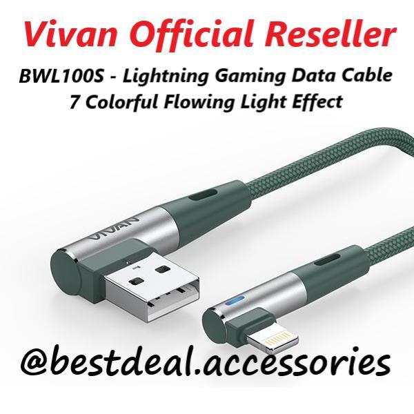 Koopgadget - Vivan Bwl100S Iphone Lightning Gaming Kabel Data Cable (New Bwl100)