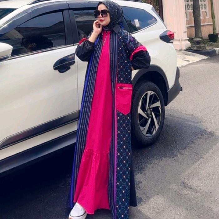 Zahra Set Abaya Printing Calistha Series Vol.2 Katun