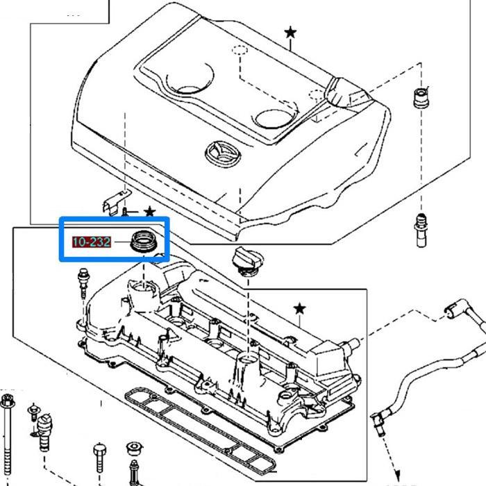 SEAL OCV MAZDA BIANTE GASKET CYLINDER HEAD