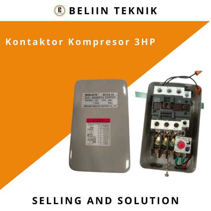 Kontaktor Kompresor Angin Shark 3HP 3Phase - K11