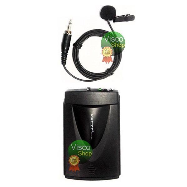 MICROPHONE WIRELESS CLIP ON KREZT DTD 37 LL - MICROPHONE LAVALIER (CLIP ON MIC) DOUBLE MIKROFON MIC