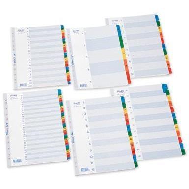 Bantex Reinforced Tabs Divider Indexes/Pembatas Binder/Penyekat Ordner