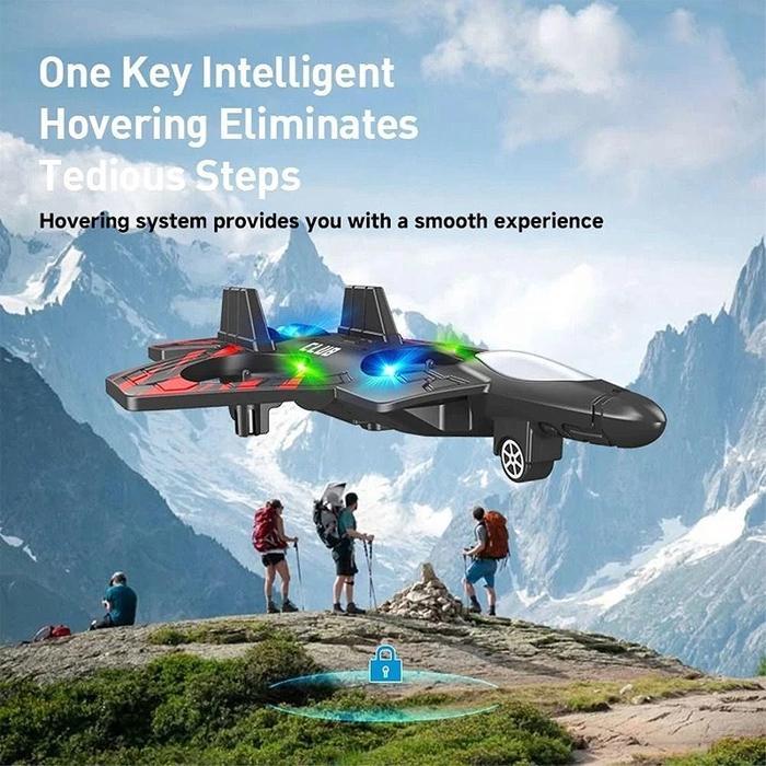 MAINAN PESAWAT KONTROL JARAK JAUH 2.4G EPP STUNT REMOTE CONTROL LED GLIDER AIRPLANE FOAM RC PESAWAT