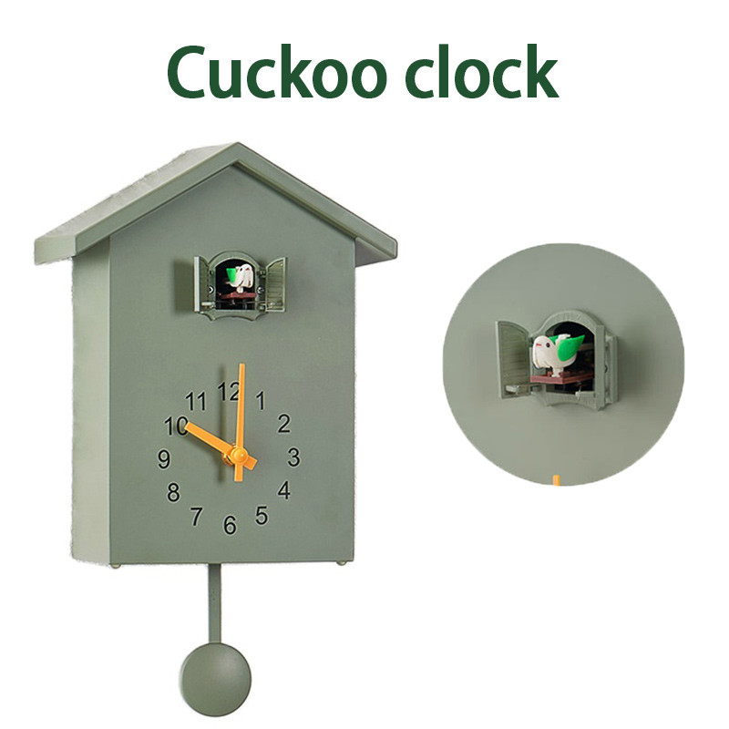 20x25cm Cuckoo Quartz Wall Clock Modern Bird Home Living Room Hanging Watch Horologe Clocks Timer